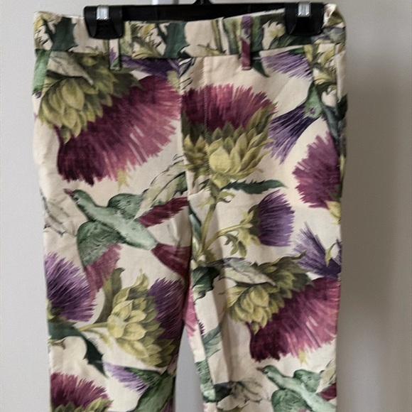 NWOT Gucci Fall 2015 floral twill trousers pant, size EU 36/ US 2 - Picture 7 of 16